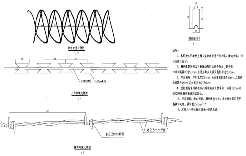 刺絲滾籠正視圖 刺絲滾籠正視圖
